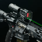 AEMS-EVO-DUAL — Red Circle Dot, Solar, Green & IR Laser