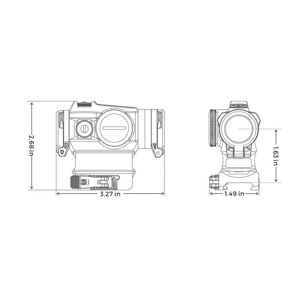 HE515GM-GR — Green Circle Dot/QD Mount