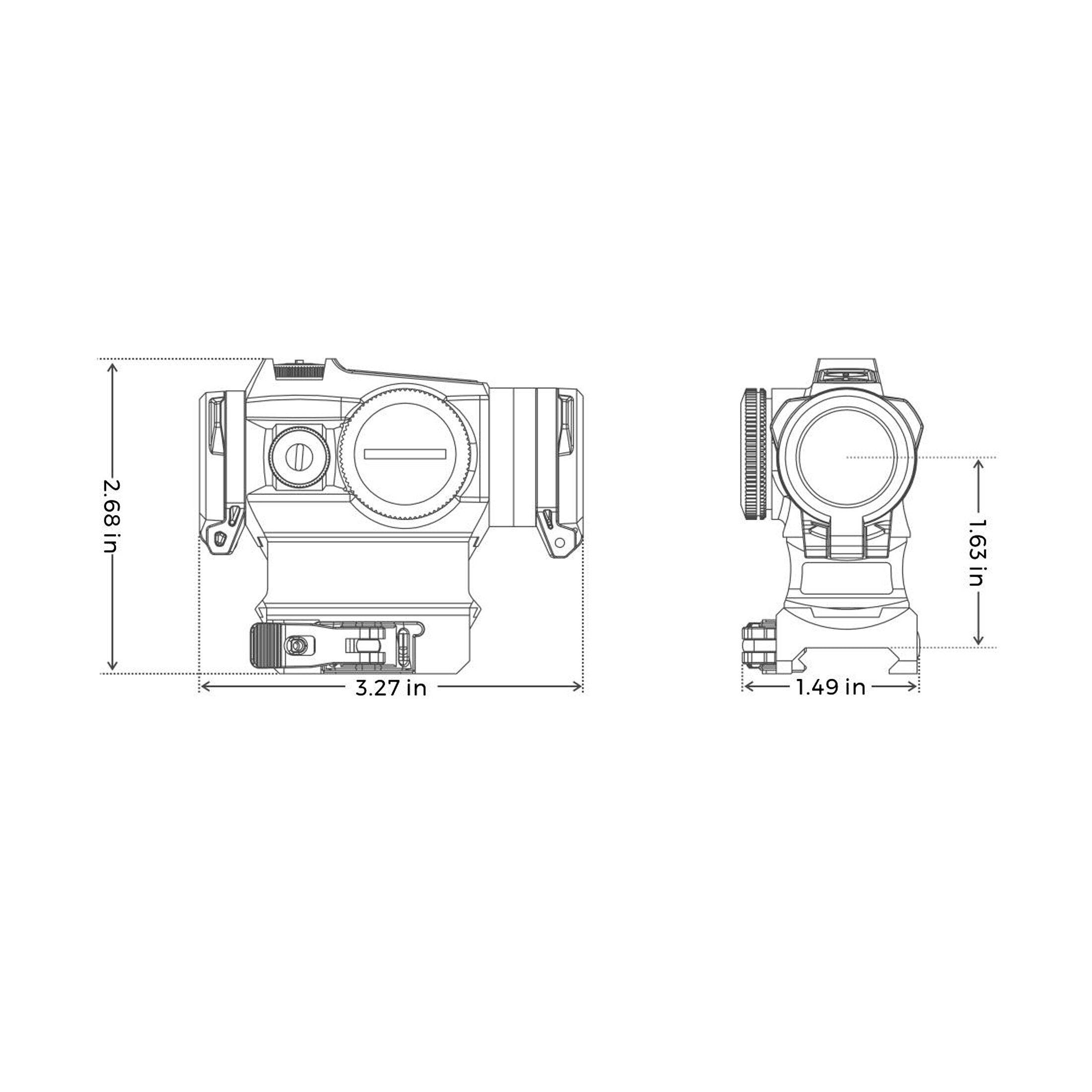 HE515GM-GR — Green Circle Dot/QD Mount