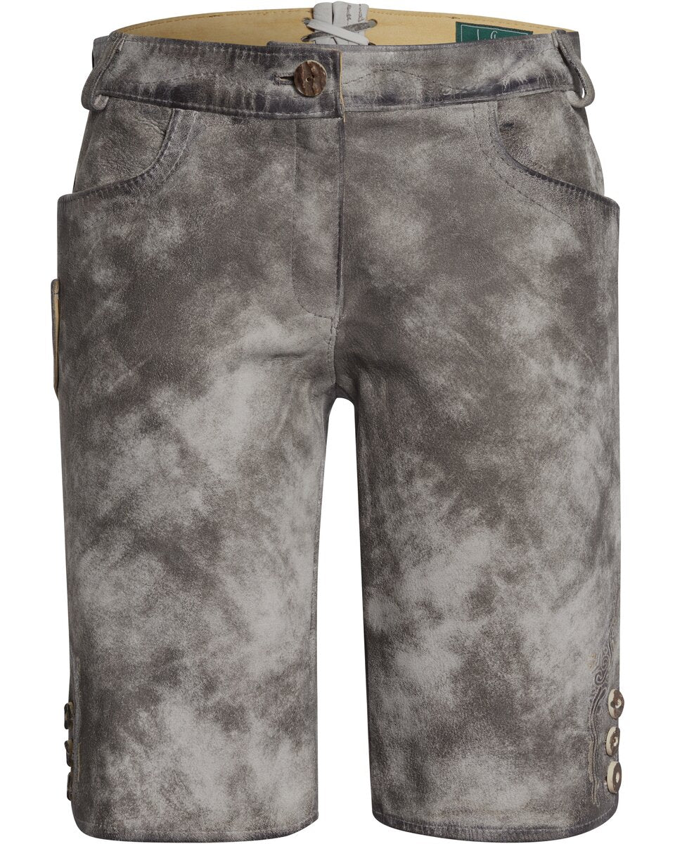 Luis Steindl Short leather pants (Stone/Gray)