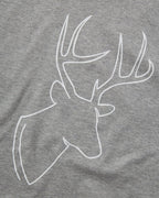 Reitmayer T-shirt with deer print (Gray melange)