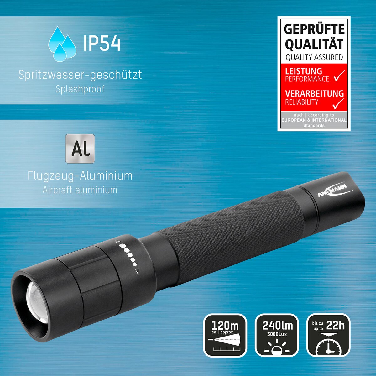 Ansmann M200F 5W LED flashlight