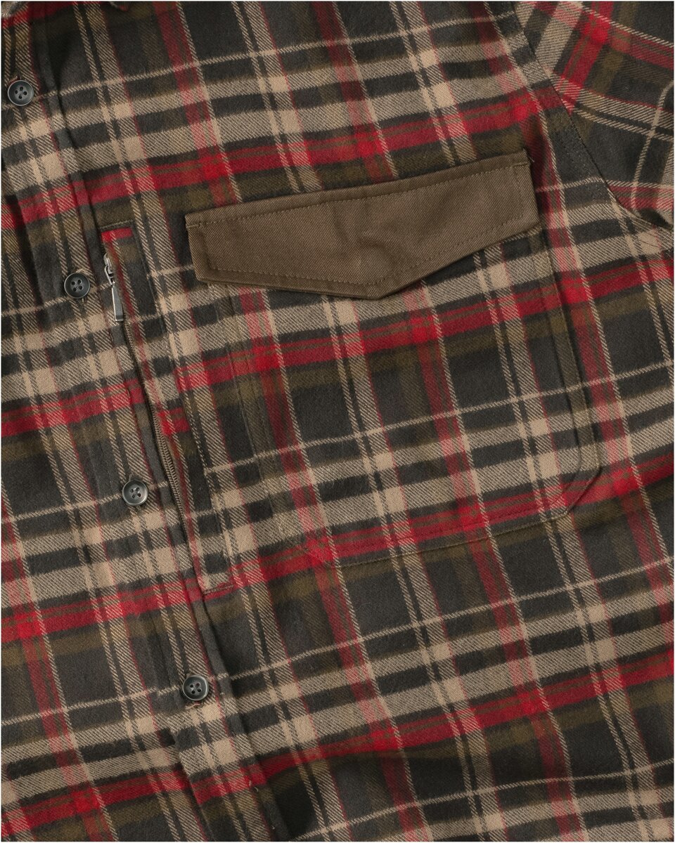 Parforce Shirt Thüwa (Olive/red checkered)