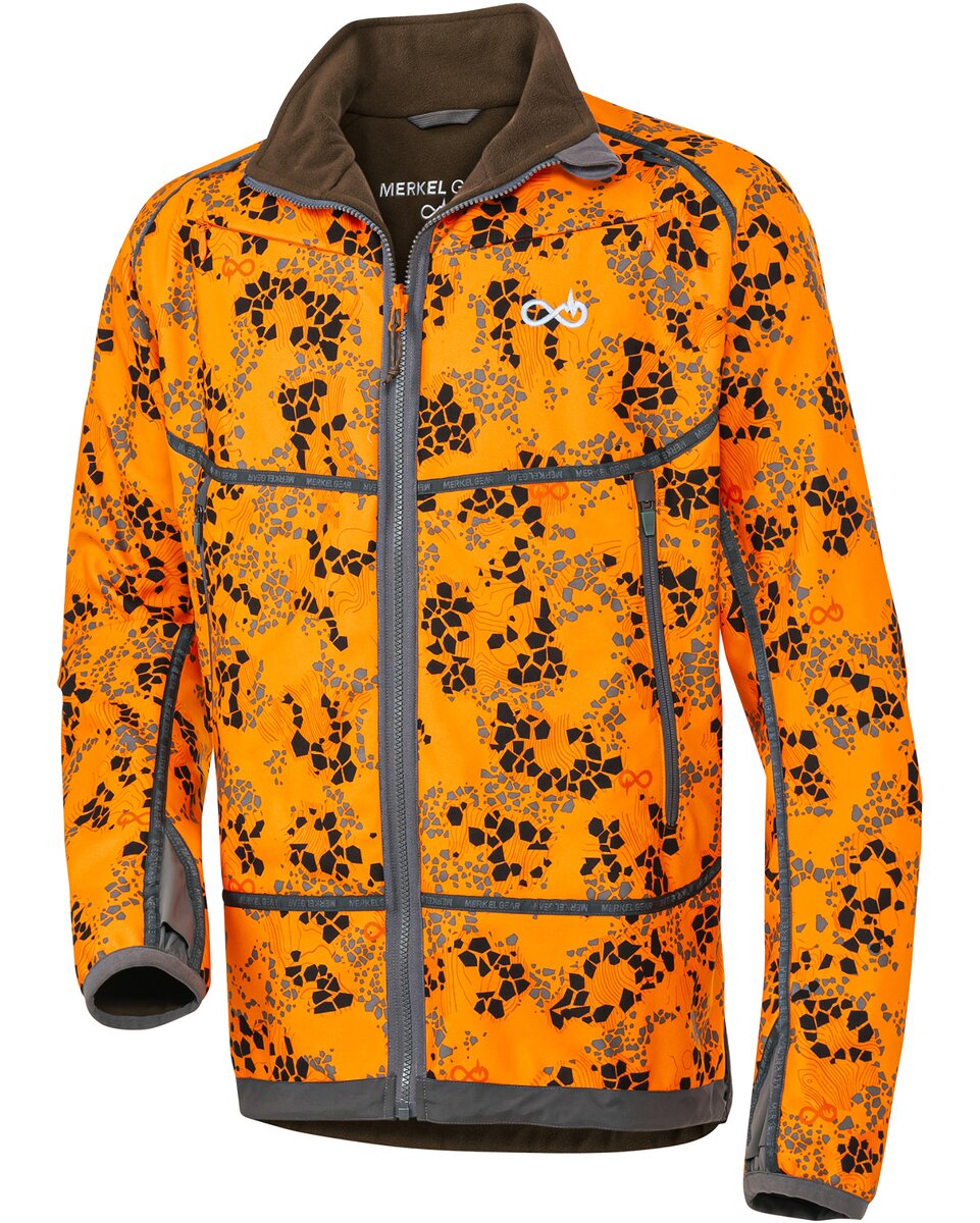Merkel Gear HELIX Infinity Fire reversible jacket (Solid Olive/Infinity Fire Camo)