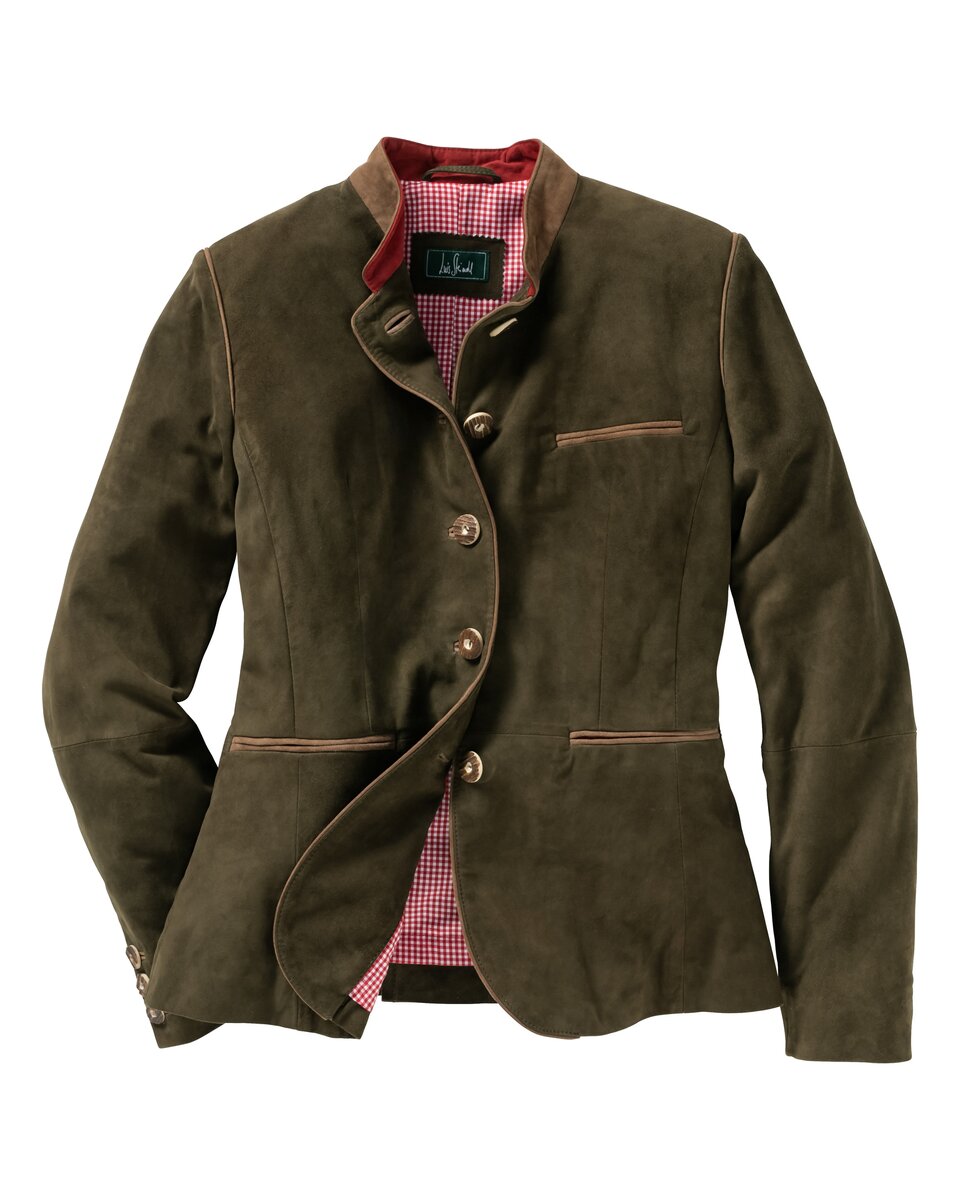 Luis Steindl Leather jacket (Green/beige)