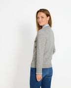 Reitmayer Cardigan with embroidery (Gray)