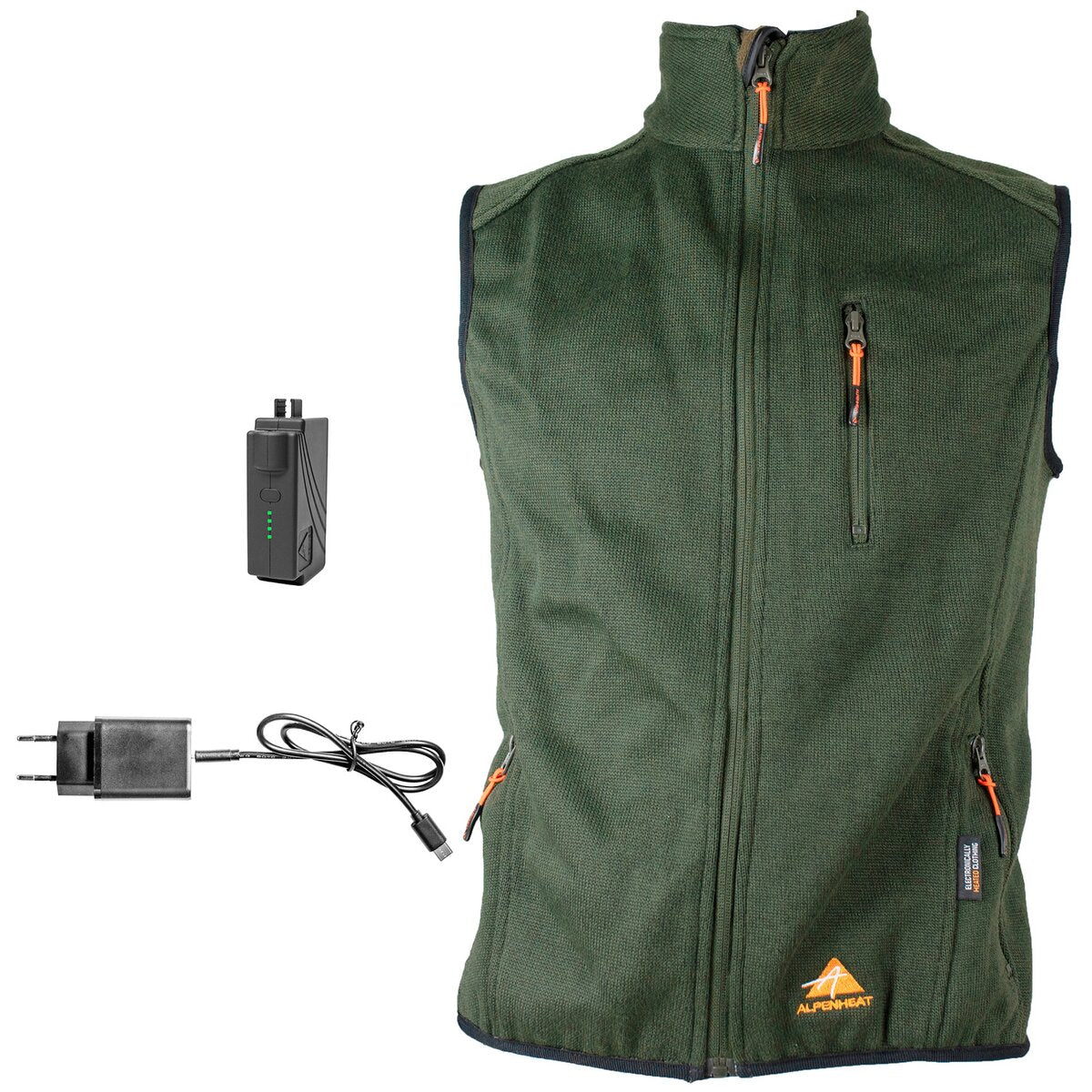 Alpenheat Fire-Performance AJ34G-APP heated vest (Olive)