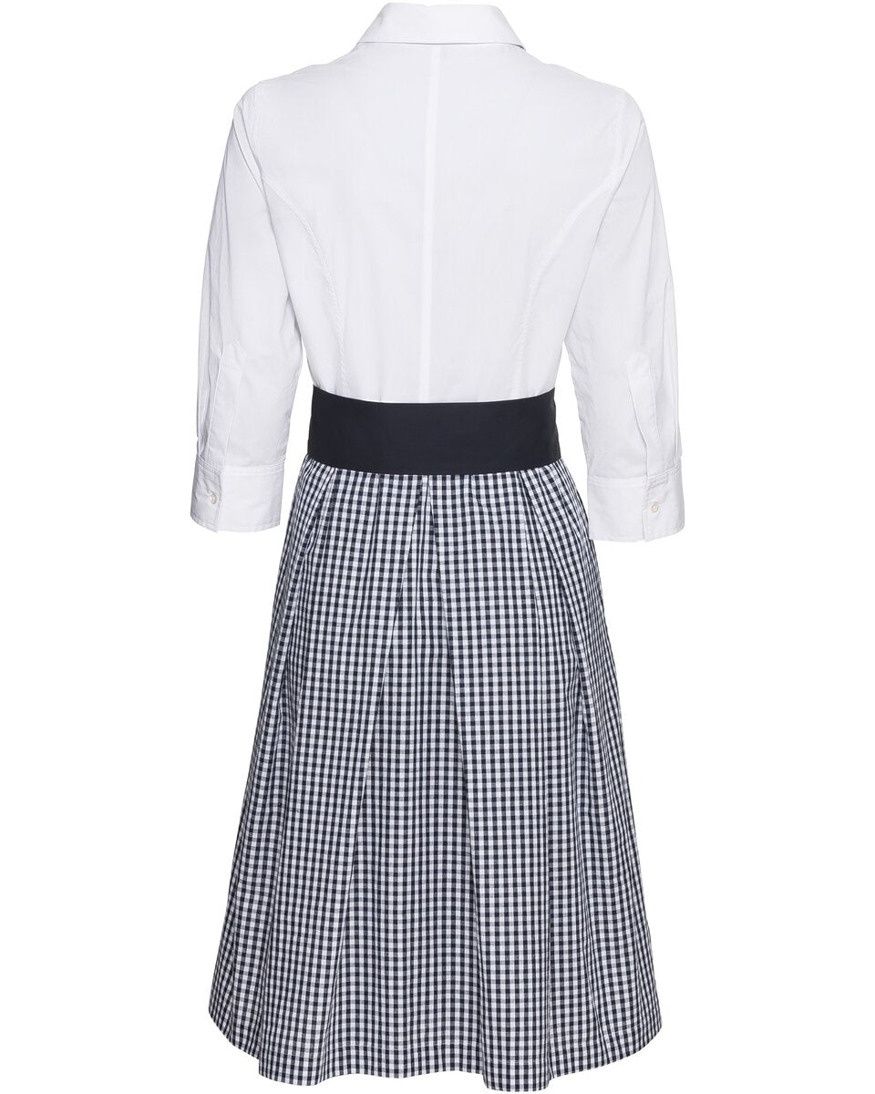 Reitmayer Shirt dress (White/dark blue)