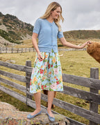 Reitmayer Floral skirt (Light blue/multicolored)