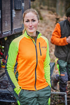 Parforce Women's functional midlayer MAIS Hatz-Watz (Signal orange/signal yellow)