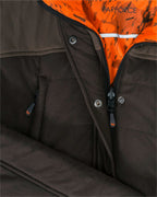 Parforce Women's reversible winter jacket Sphere (Signal orange/brown)