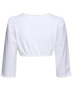 Luis Steindl Dirndl blouse with lace trim (White)