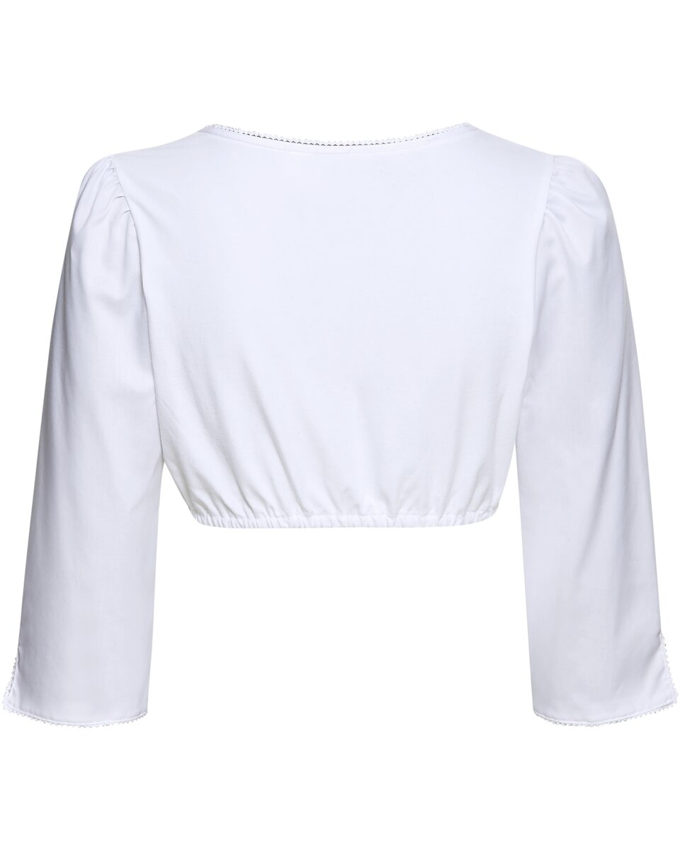 Luis Steindl Dirndl blouse with lace trim (White)
