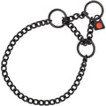 Sprenger Necklace with tension limiter – round links (Black – 45cm)
