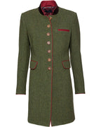 Luis Steindl Herringbone frock coat (Moss/Pumpkin)