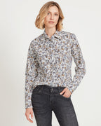 Highmoor Floral print blouse (White/brown/blue)