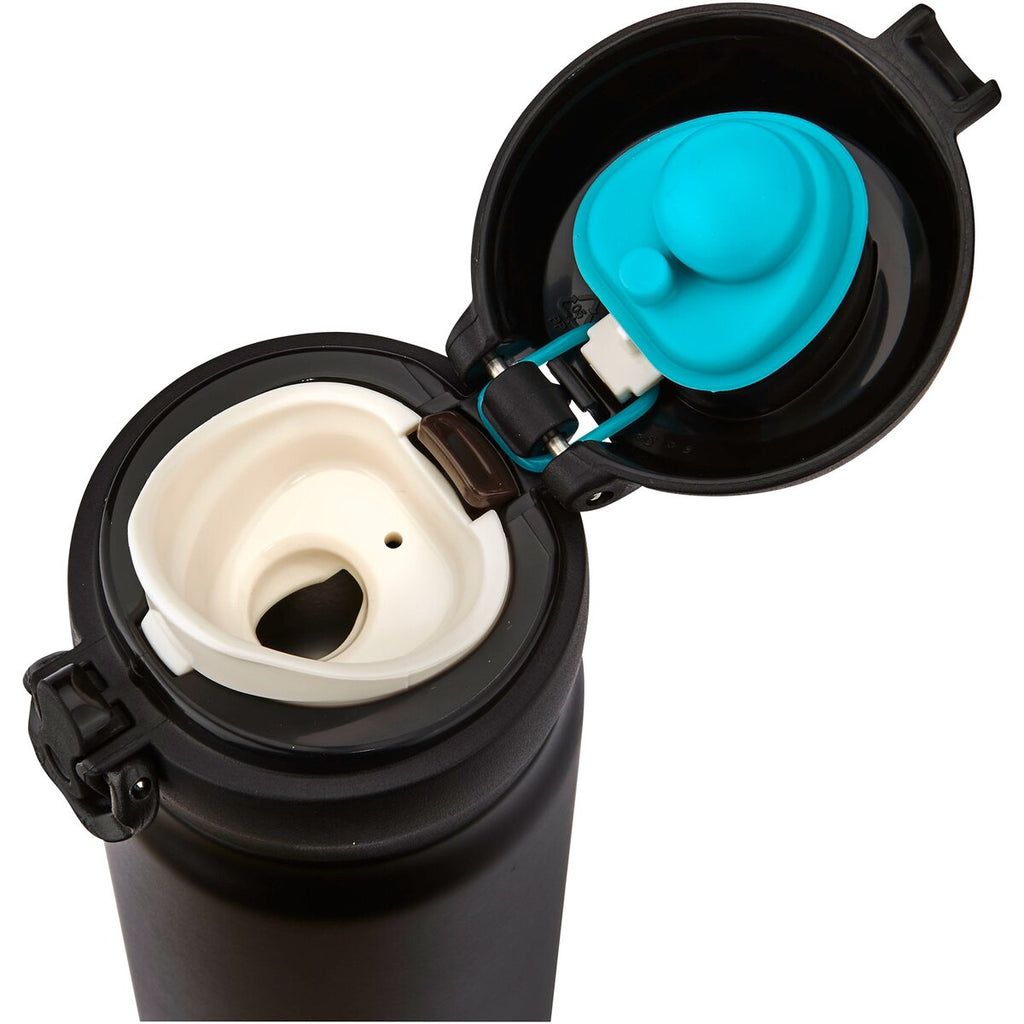 Thermos Ultralight insulated drinking bottle (Matt black, 0.5 l, H 22 cm, Ø 6.5 cm)