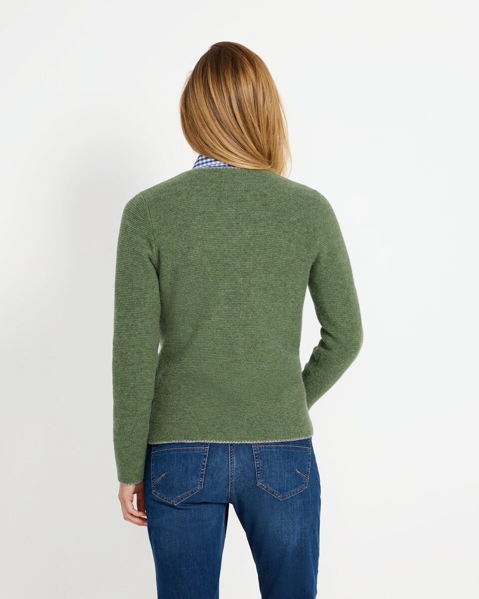Luis Steindl Left-left cardigan with floral embroidery (Green)