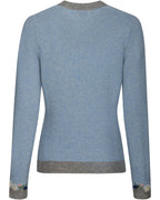 Luis Steindl Left cardigan with flowers (Bleu/Gray)