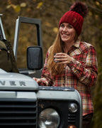 Parforce Berry-Fresh hunting blouse (Berry/olive checkered)