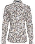 Highmoor Floral print blouse (White/brown/blue)
