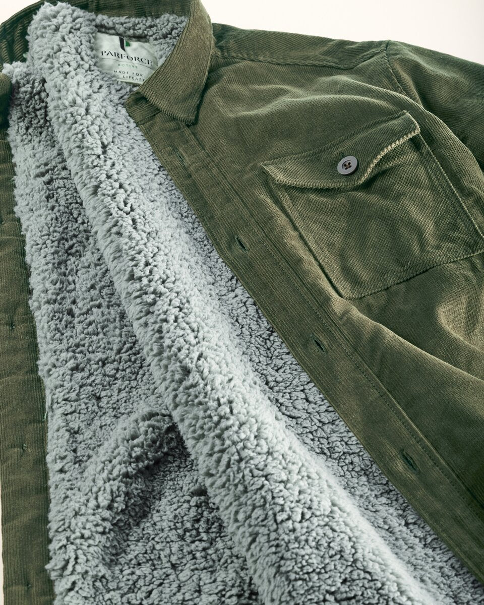 Parforce Corduroy shirt jacket (Olive)