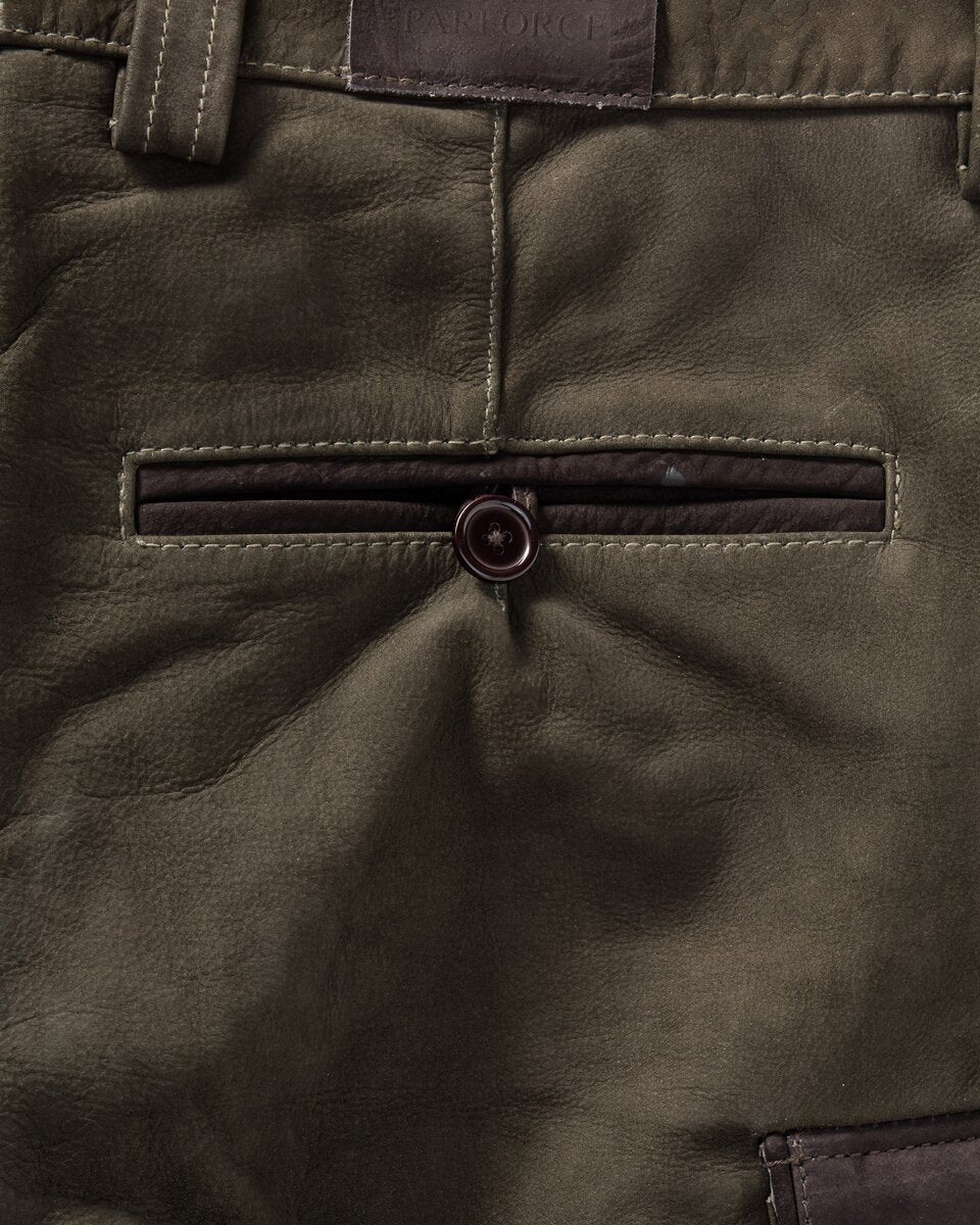 Parforce Prestige Full Bull leather trousers (Olive/brown)