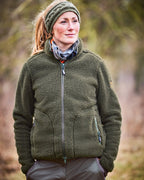 Parforce Hatz-Watz women's insulation fiber fur jacket (Olive)