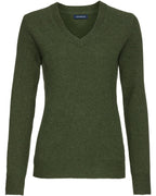 Highmoor V-neck sweater made of lambswool (Beige)
