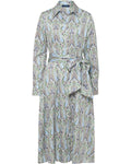 Highmoor Paisley dress (Blue/Green/Beige)