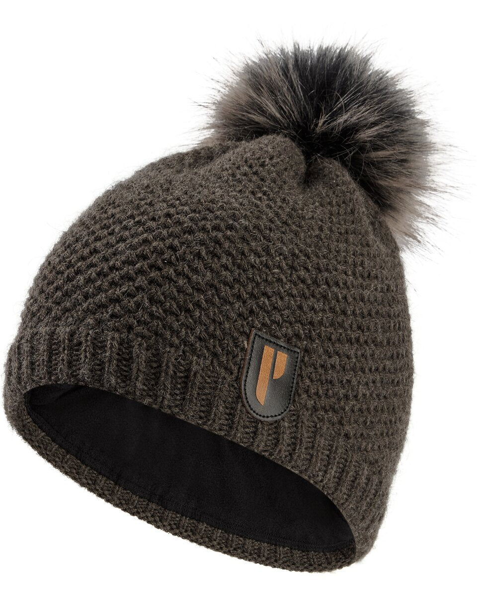 Parforce Ultimate Knitted hat with alpaca wool (Dark brown melange)