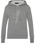 Reitmayer Sweatshirt hoodie with deer print (Gray)