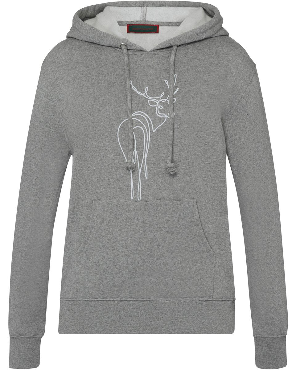 Reitmayer Sweatshirt hoodie with deer print (Gray)