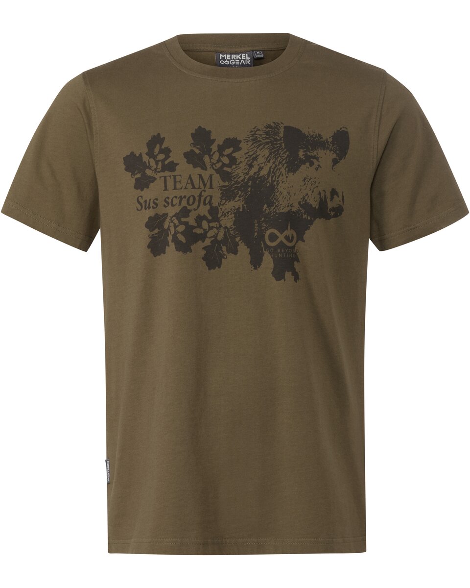 Merkel Gear T-Shirt BoarFanatic (Olive)