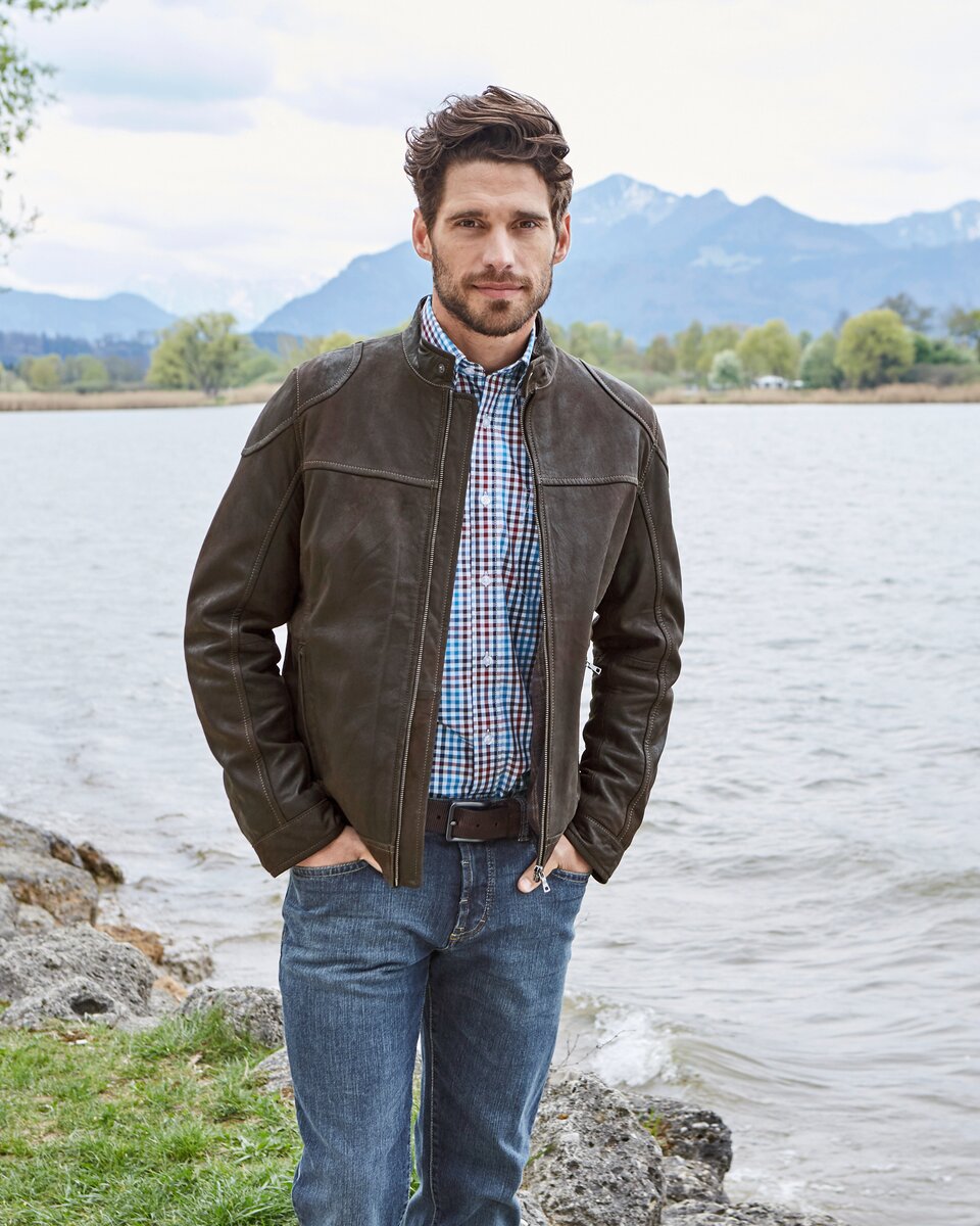 Highmoor Leather jacket (Brown)