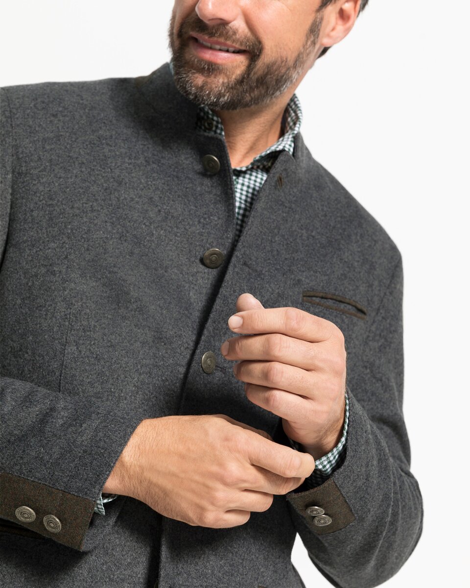 Reitmayer Single-breasted jacket (Dark grey/green)