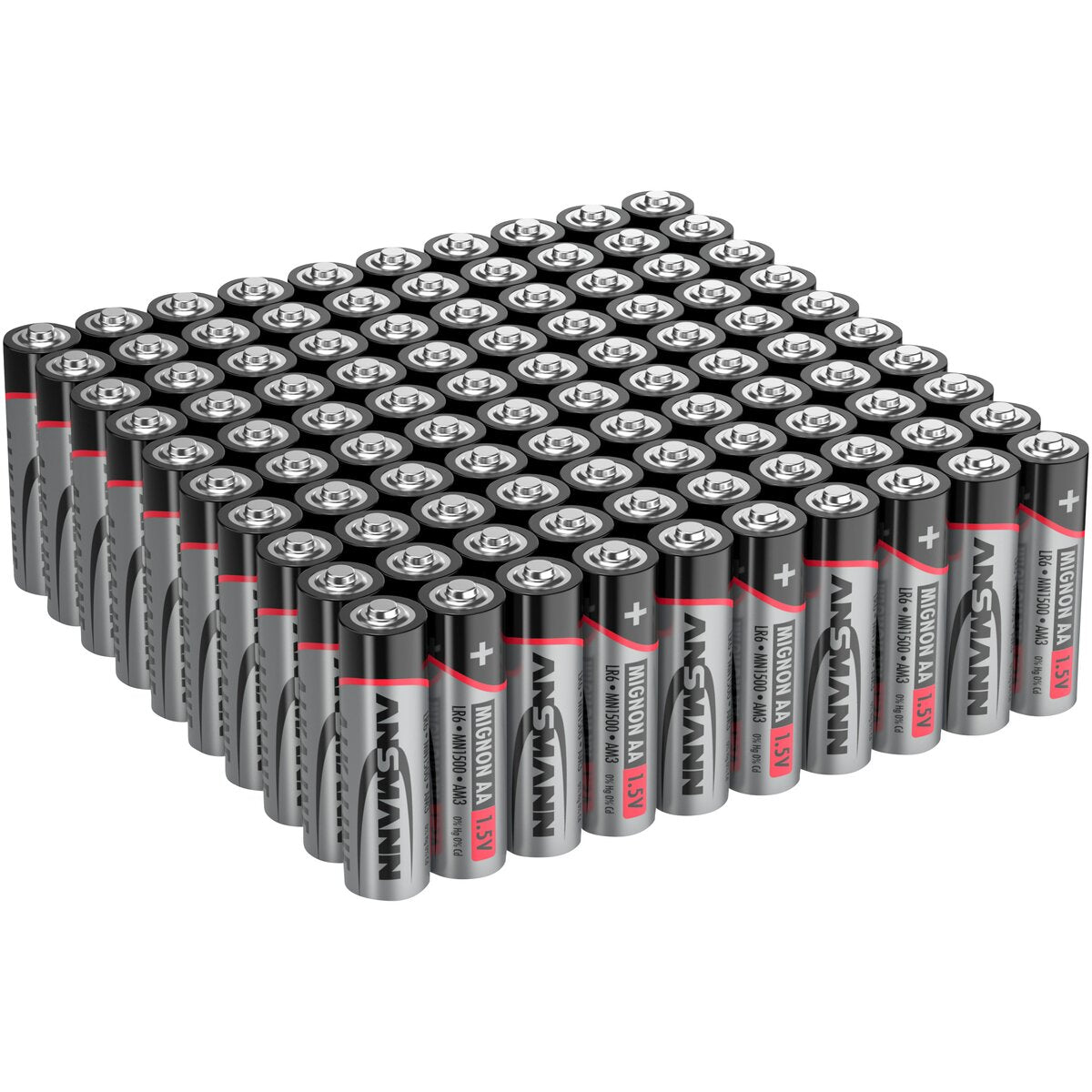 Ansmann Alkaline Mignon AA batteries – 100 pieces