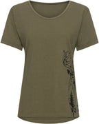 Parforce Women's T-Shirt Deer Print (Olive)