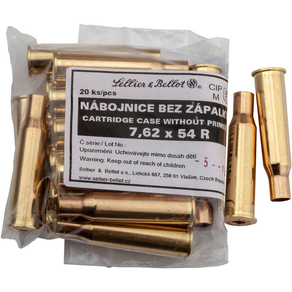 Sellier & Bellot Sleeves 7.62x54 R (Caliber 7.62x54 R) — Pack of 20 pcs