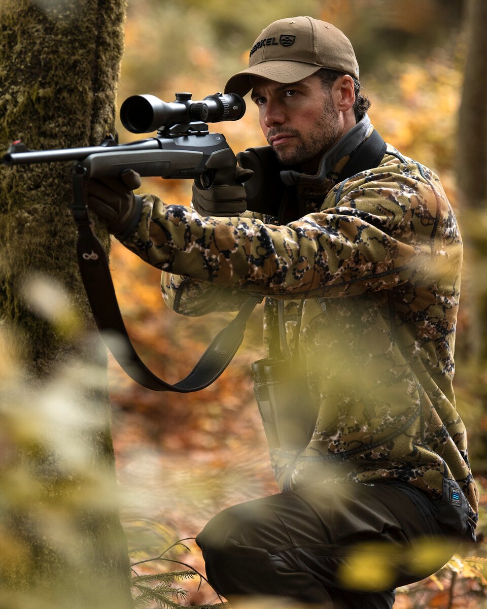 Merkel Gear HELIX Infinity Forest reversible jacket (Solid Olive/Camo Infinity Forest)