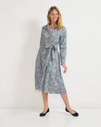 Highmoor Paisley dress (Blue/Green/Beige)
