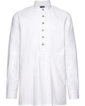 Luis Steindl Pull-on shirt with tucks (White)