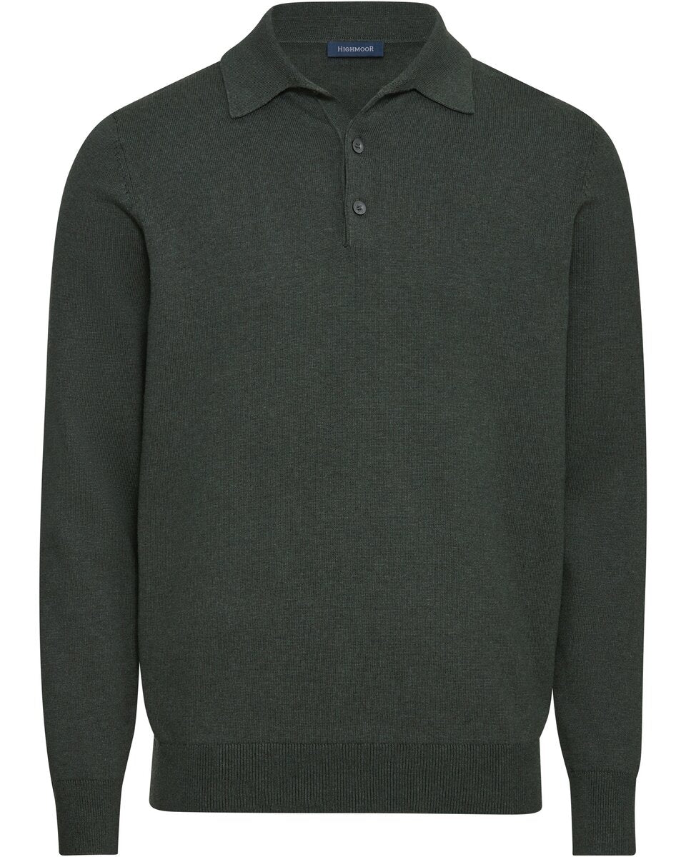 Highmoor polo sweater (Dark Navy)