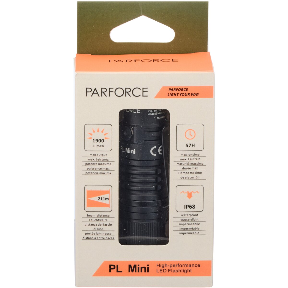 Parforce Flashlight PL Mini 1900 lm