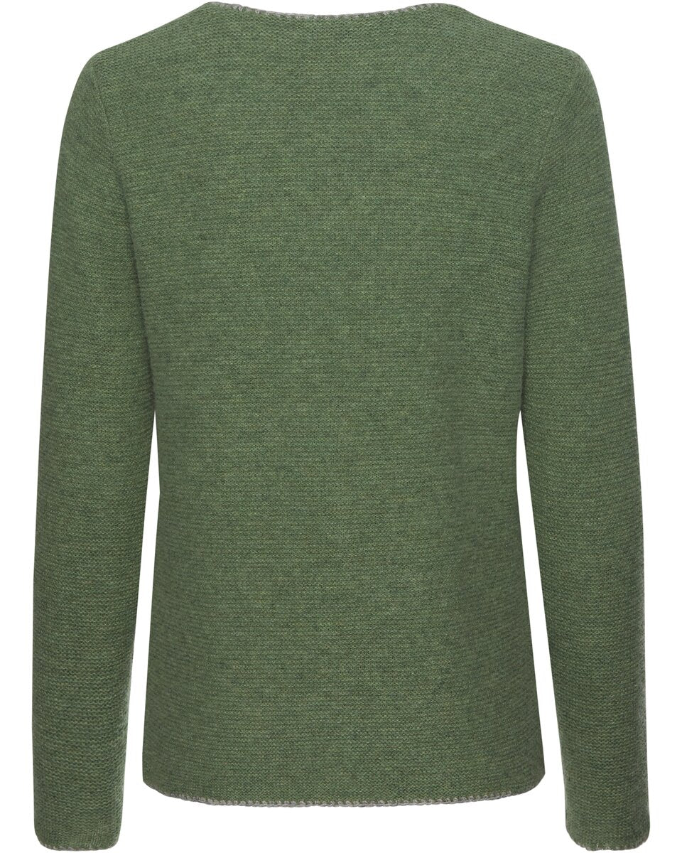 Luis Steindl Left-left cardigan with floral embroidery (Green)