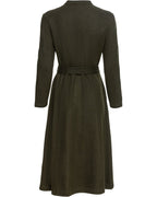 Luis Steindl Jersey dress with button placket (Olive)