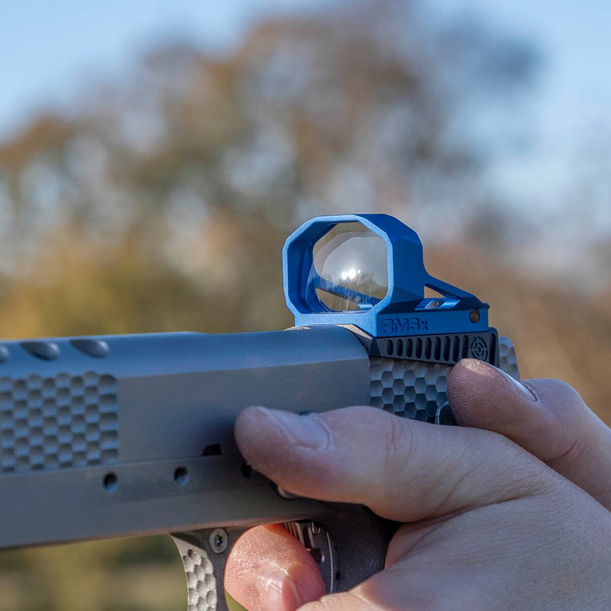 Shield Red dot tēmēklis RMSx (zils — 4 MOA)