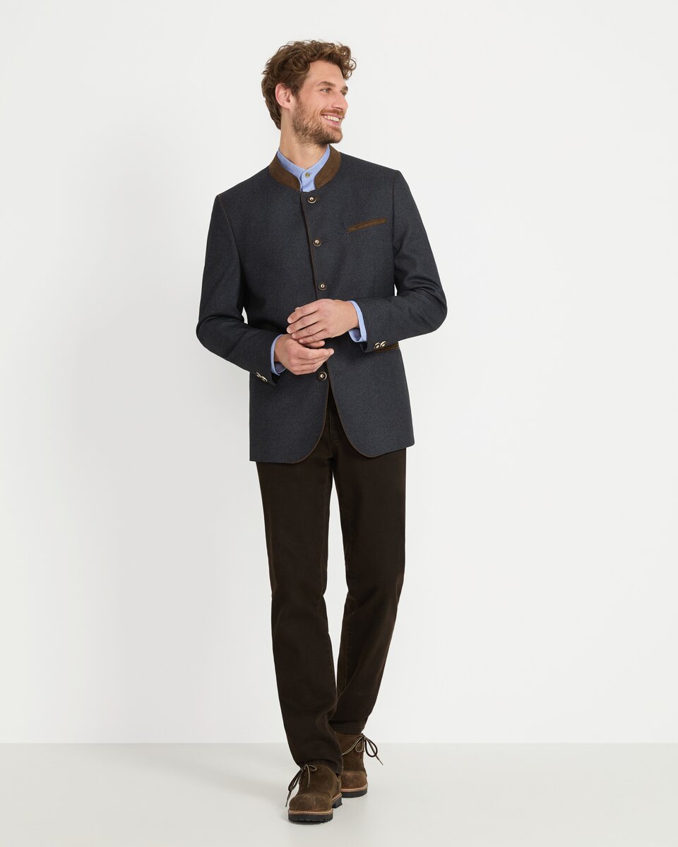 Luis Steindl Jacket with box pleat (Anthracite)