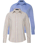 Highmoor Blouses in a double pack (Blue/White with Tattersall)