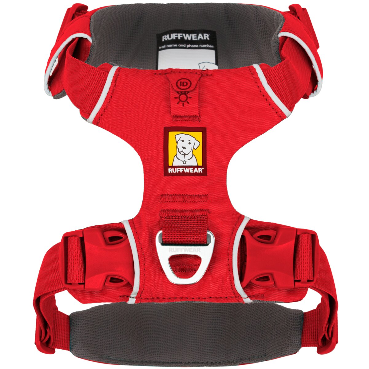 Ruffwear Front Range® suņu iejūgs jaunais modelis (M izmērs (krūšu apkārtmērs 69-81 cm) – Red Canyon)